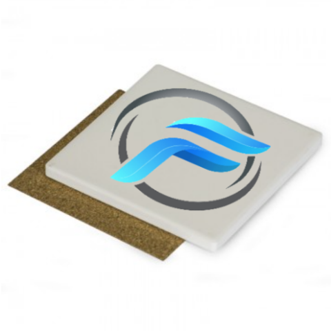 Printed Ceramic Coaster - Square