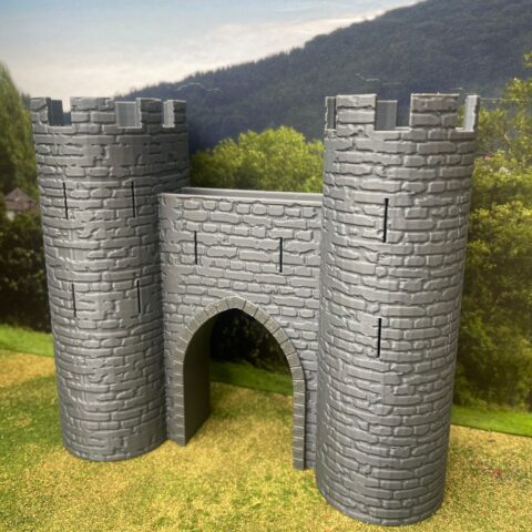 Medievial city gatehouse